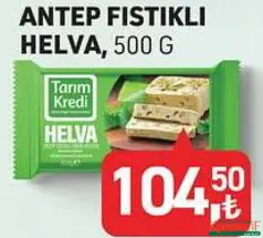 TARIM KREDİ ANTEP FISTIKLI HELVA 500 G TARIM KREDİ ANTEP FISTIKLI HELVA 500 G
